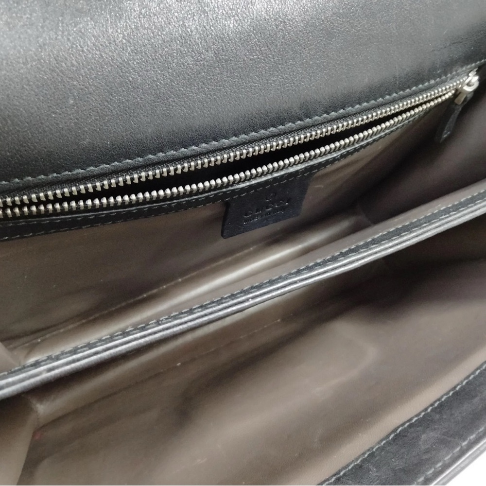 Authentic Gucci Black Leather Chain Shoulder Bag Gucci Black Patent leather - Picture 11 of 16